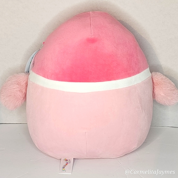 WON IN CLAW MACHINE SONJA 🐦 FTM Pink Duck w Flowers Original Squishmallow NWT - Picture 5 of 8